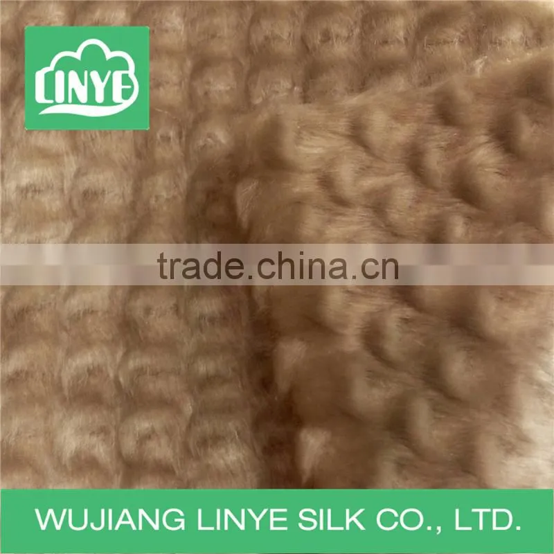 soft faux fur fabric for blankets, plush toy fabric