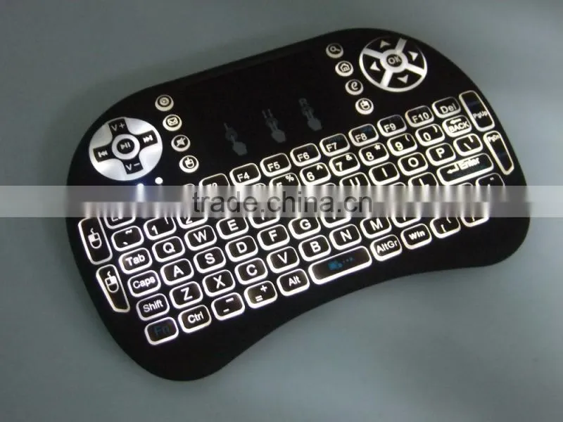 Wireless USB LED Backlit Keyboard for TV Box Computer