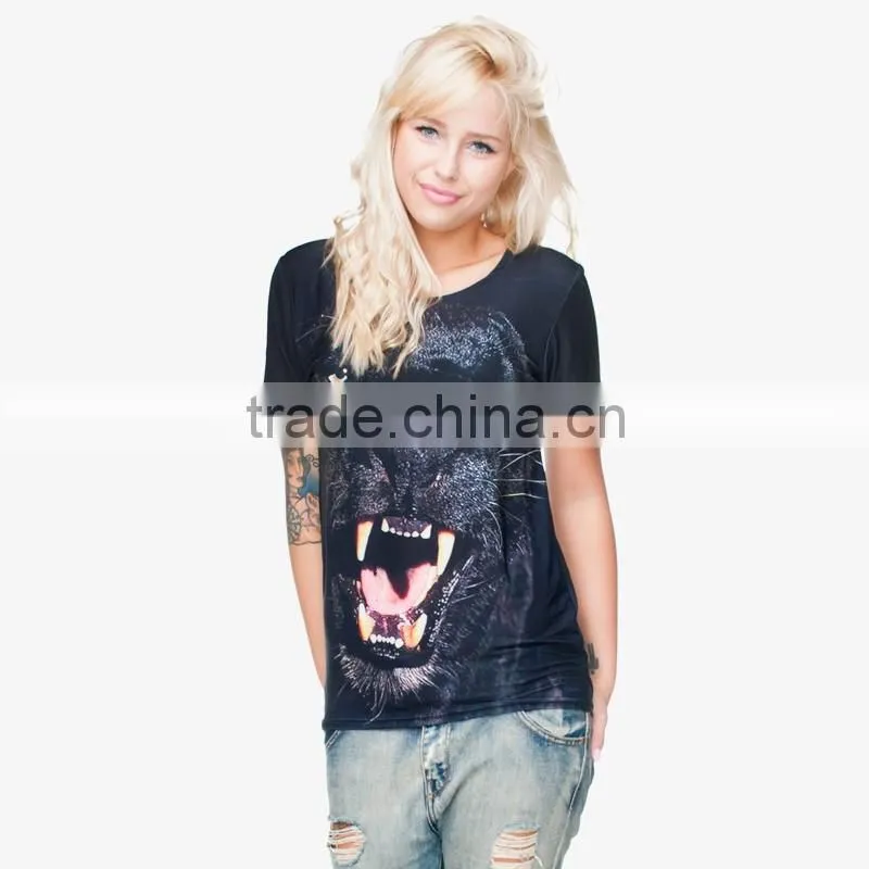 wholesale high quality bulk plain cheap tshirt women