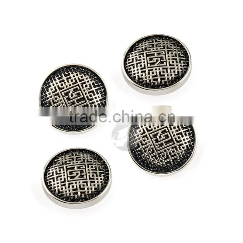 Good Fashion Metal Decorative Engraved Snap Button For Coats