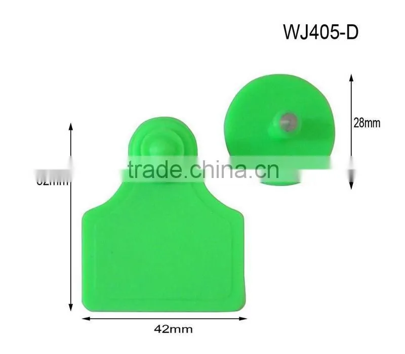 WJ405-DF Insured style ear tag for blue pig 52x42mm