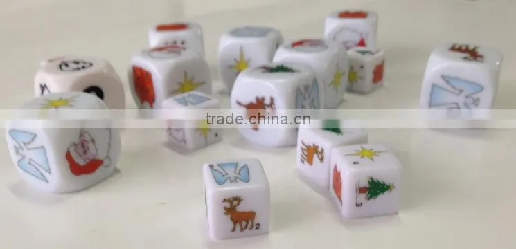 2.5CM Plastic Custom Printing Dice