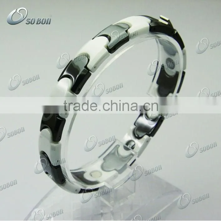 New design healthy titanium germanium magnatic ceramic bracelet