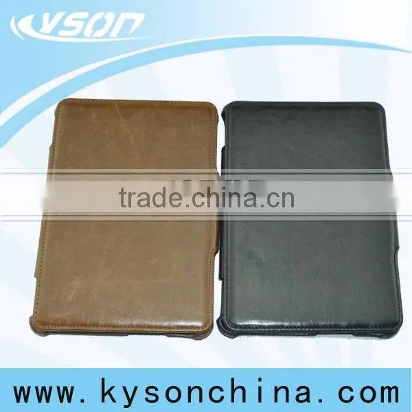 Heat formed leather Case for Kindle Fire HDX 7", special design case for 7" tablet