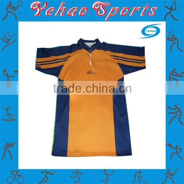 OEM Team set durable dry fit custom sublimated rugby jersey