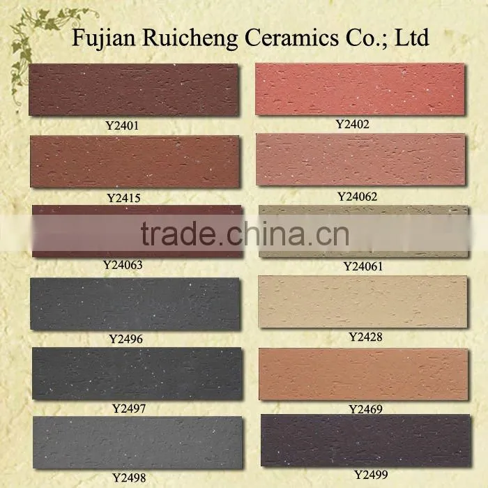 Clay Wall Tile with two mould surface from brick factory(46x245mm)