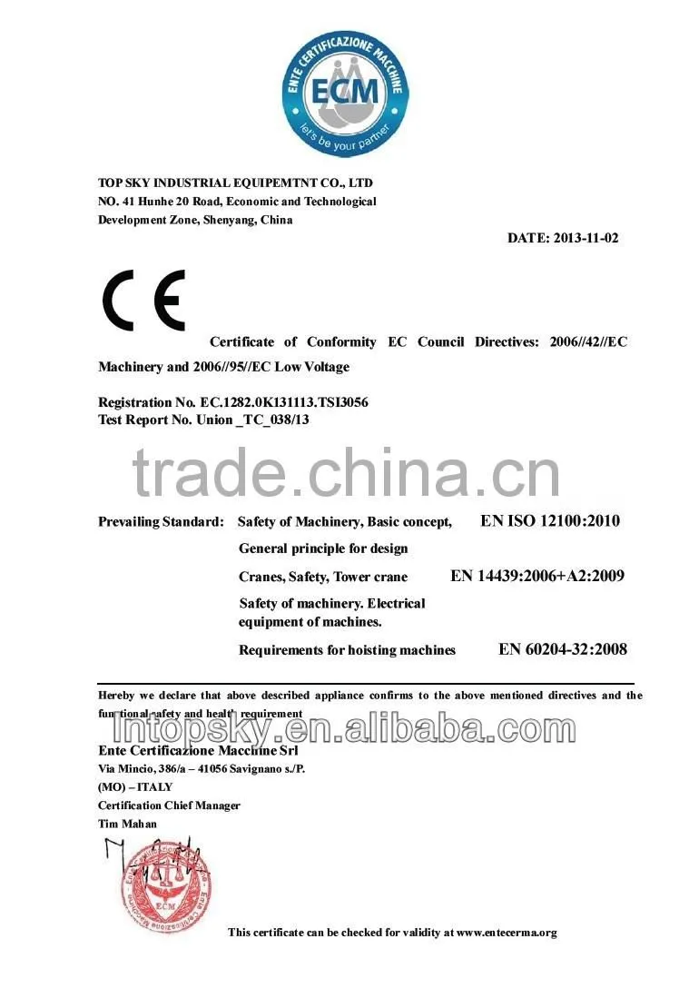 Hot Sale F023B Topkit Tower Crane