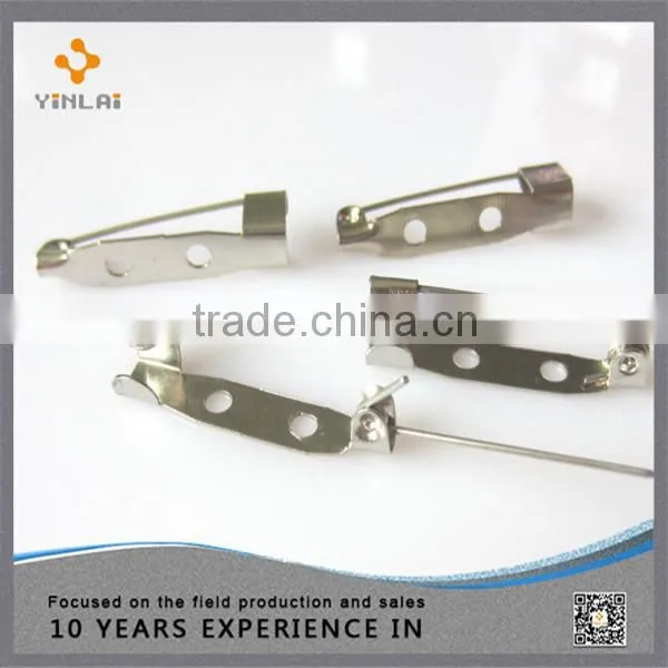 Polished Metal Small Brooch Pin Back pins