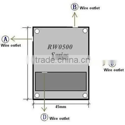 RuiWor RW0501 Cuboid Retracted Anti Theft Display Cord with Ring Terminal Cable End Install by 3M Adhesive Tape or Screw