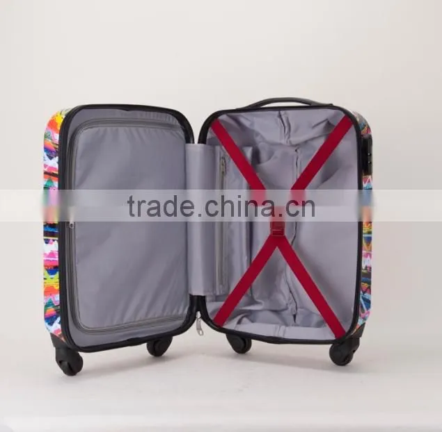 colorful hardshell luggage bag,trolley luggage set