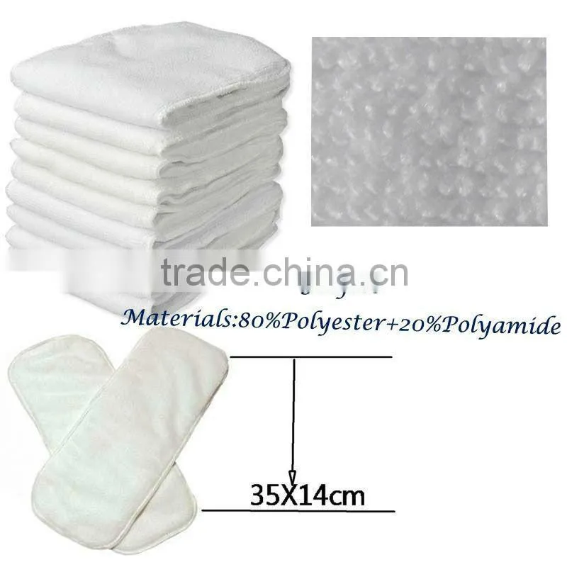 Washable Cloth Microfiber Diaper Inserts Organic Bamboo