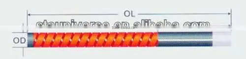 STA spiral type silicon carbid heating elements