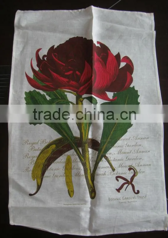 2015 new fashion custom printed tea towel for home decoration ,cheap promotional gift in high quality