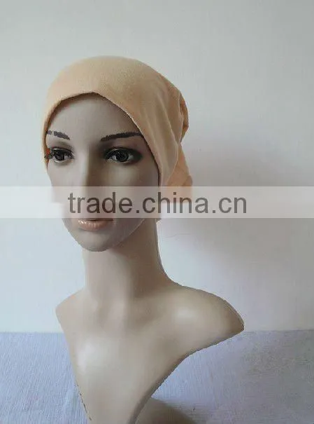C001 plain tube underscarf,cotton underscarf and hats