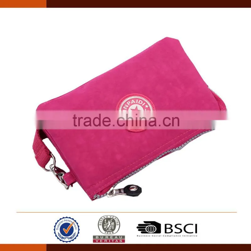 Durable Ripstop 3 Zipper Pencil Case Bags for Girls