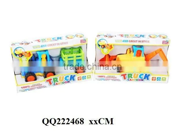 4PCS kids Friction farmer car with bulldozer ,friction car for kids