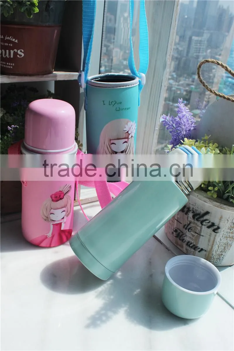 Bullet insulation stainless steel vacuum flasks/double wall vacuum thermal bottle