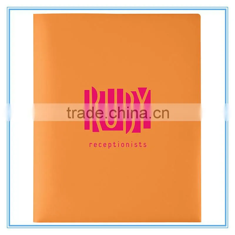 High quality customized plastic file folder with string
