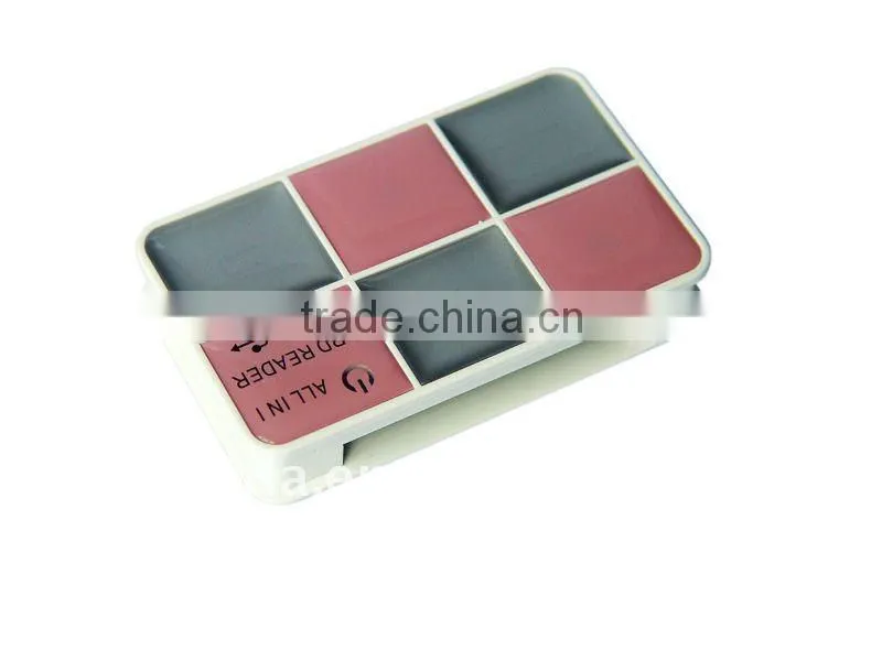 Cosmetic container multi-function card reader
