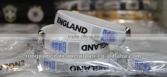 promotion 2014 flag bracelet, world cup bracelet/ wristband