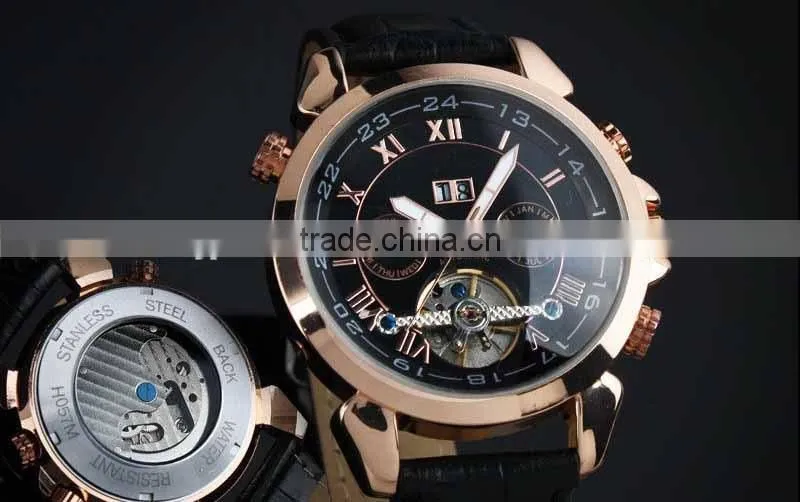 leather strap 6 Elegant Automatic Mechanical Man's Man high class watches