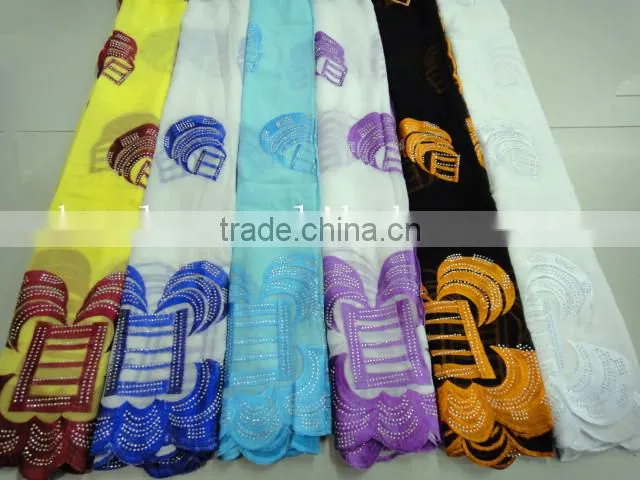 Sequins Embroideried Design cheap fabric wholesale polyester embroidery muslim scarf