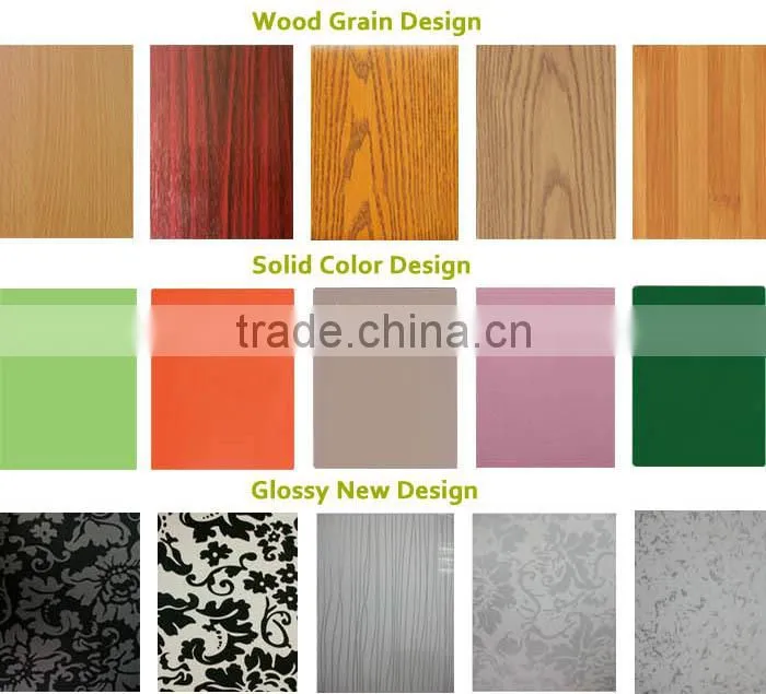 Embossed Wood Grain pvc walnut wood paneling color