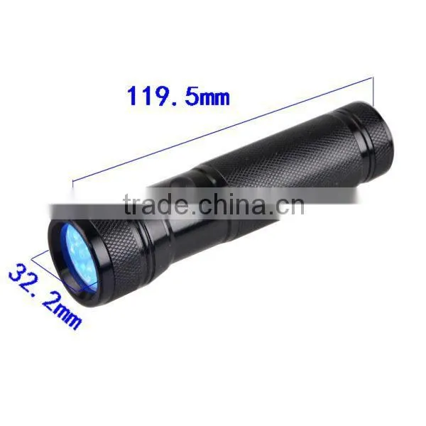 Aluminum Lamp Body Material and LED Light Source Blacklight Inspection UV LED Flashlight