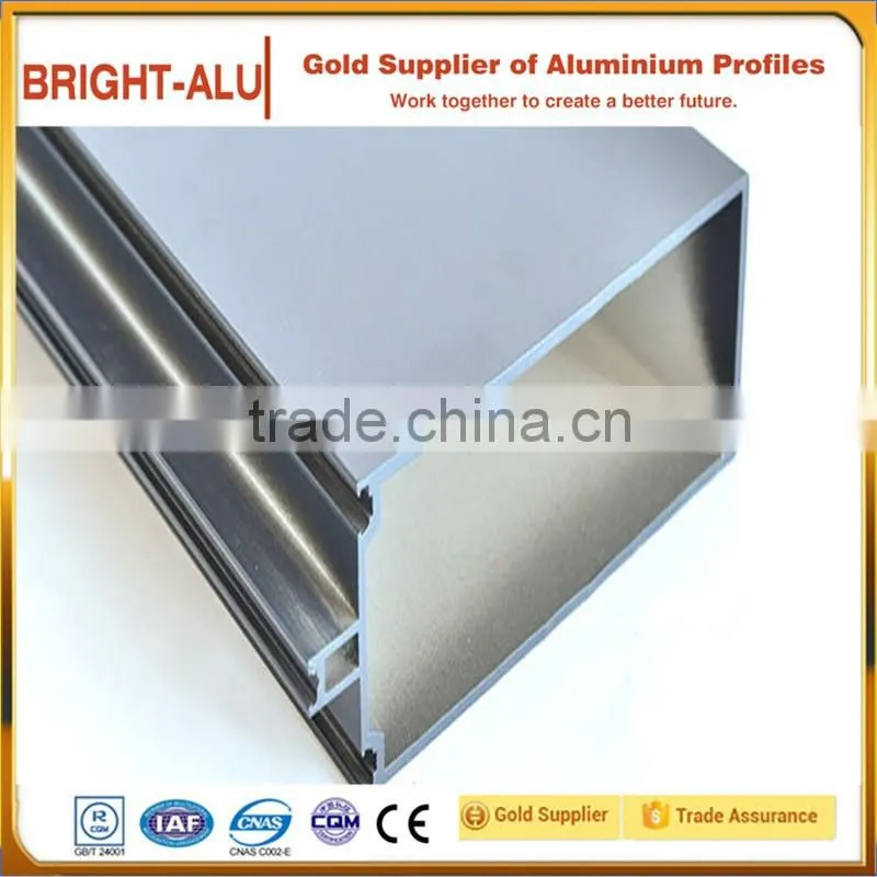 Aluminum frameless curtain wall profile manufacturer for Commercial and residential building