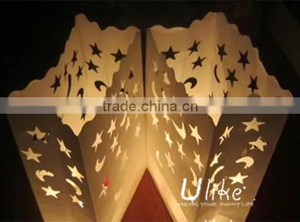 fireproof paper candle bags Printed luminary candle bags