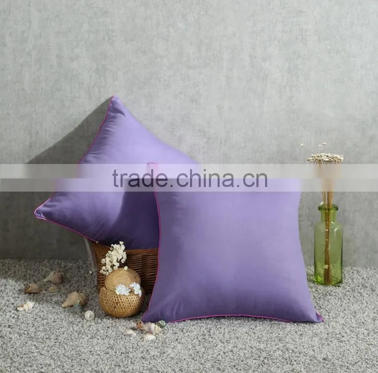 custom pure 100% cotton square pillow case