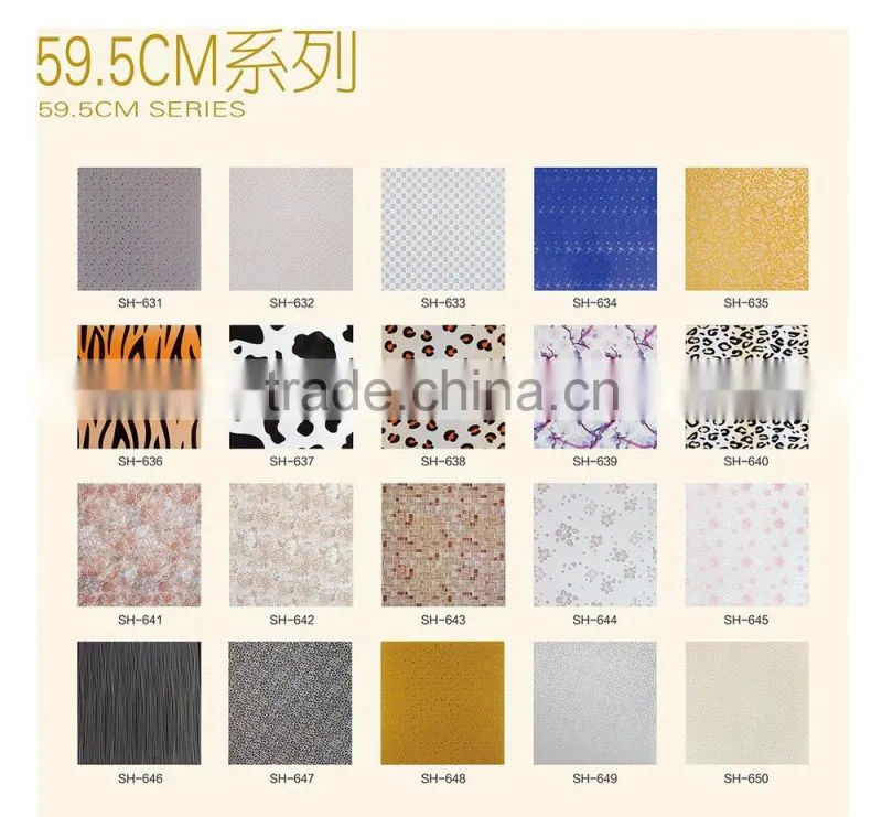 595*595 marble washable pvc ceiling tile hot new products for 2015