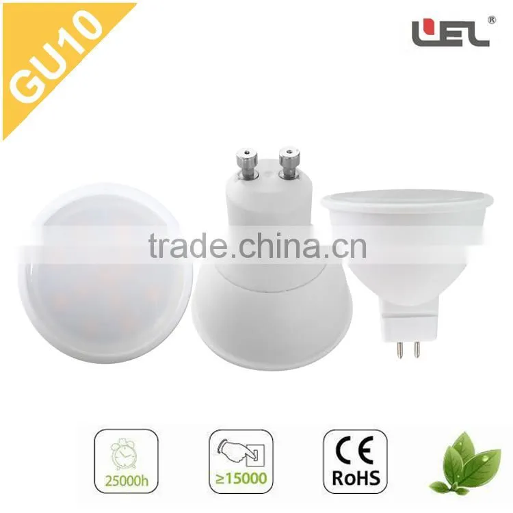 LED spotlight GU10 7W suitable for indoor use produced by LEL in hangzhou Zhejiang