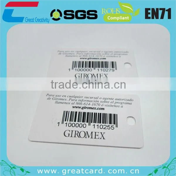 Customized PVC Card for Parking Tags