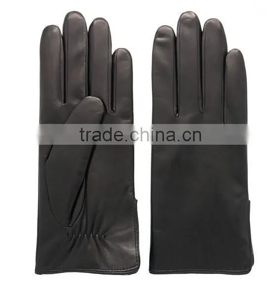 2014 girls cute hot sale Item thin winter leather gloves