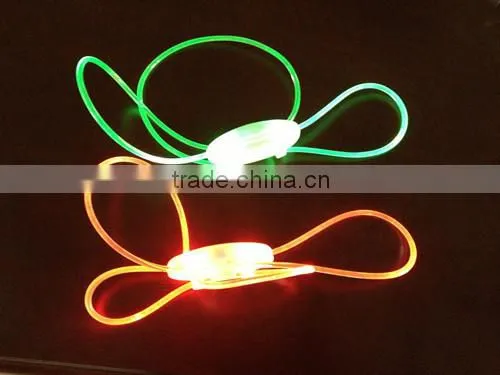 fashionable led glowing electric shoelaces