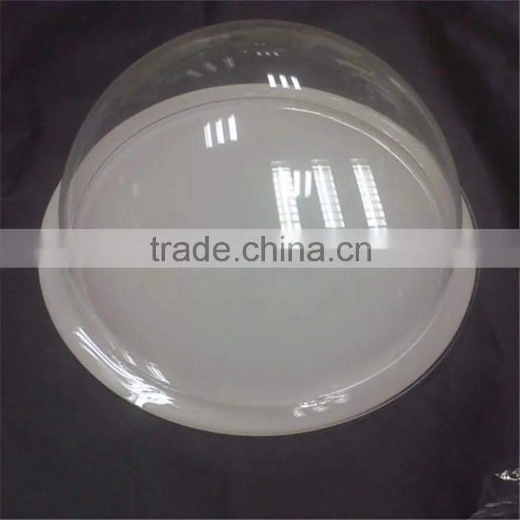Custom large clear acrylic dome, glass dome with base