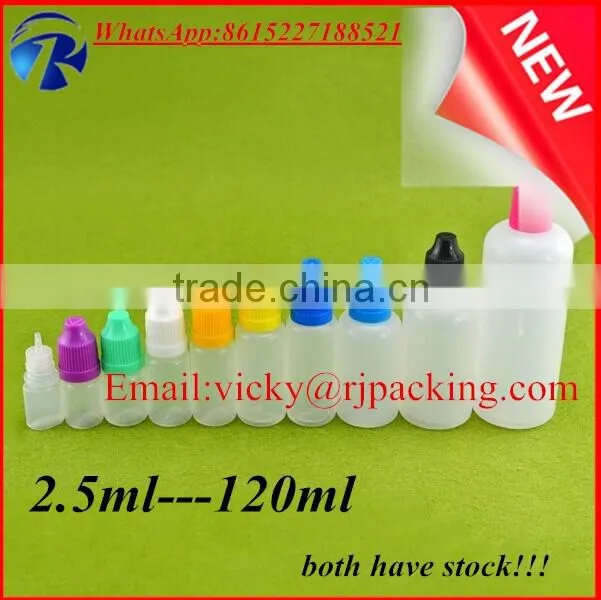 10ml 15ml plastic eye drop bottle with child resistant cap in stock