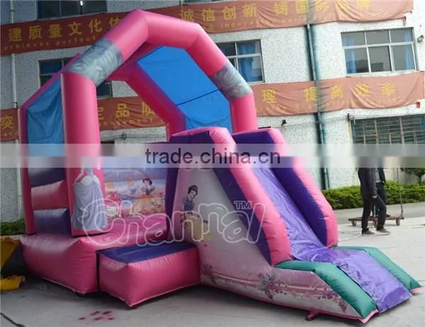 Princess Combo, Princess Inflatable Jumping Castle with Slide for Kids