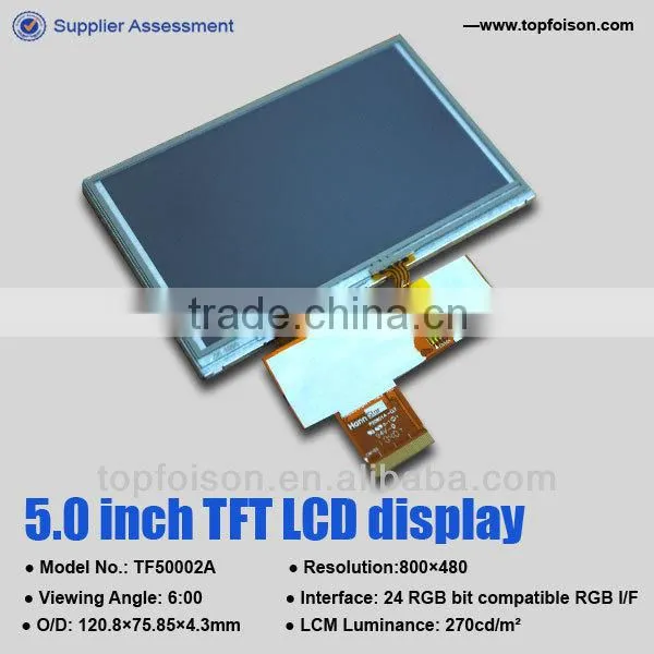 transmissive 5.0inch small digital display screen for handle device