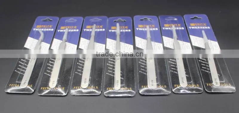 SA Series High Quality Stainless Steel New Fine Point Tweezers Set Needle Nose Tweezers