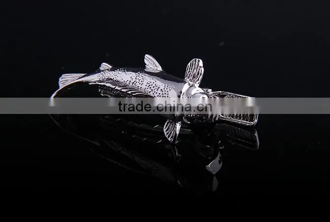 Wholesale manmade vivid carp tie clip
