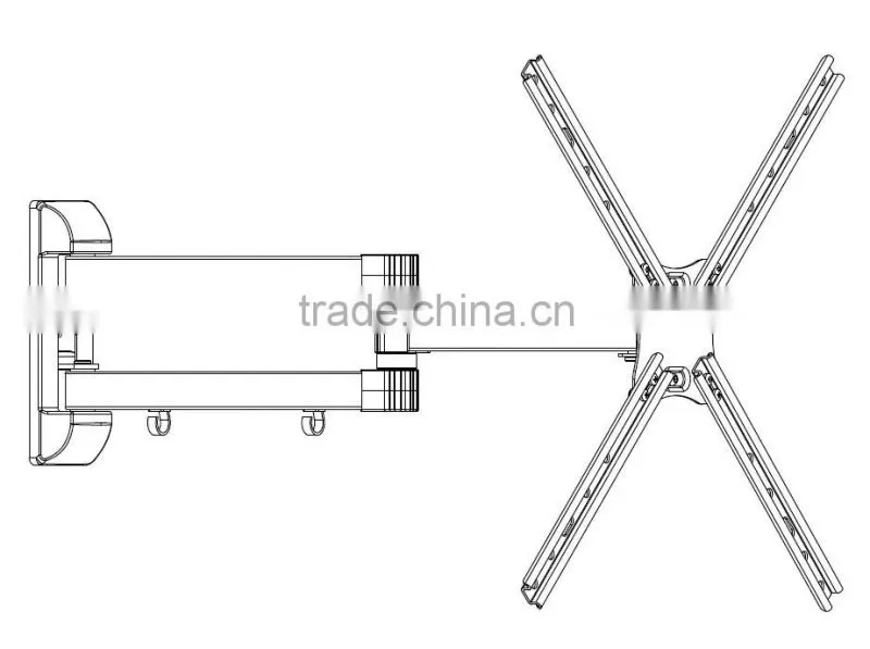 612mm Long arm 23"-55" extendable TV wall mount, TV bracket
