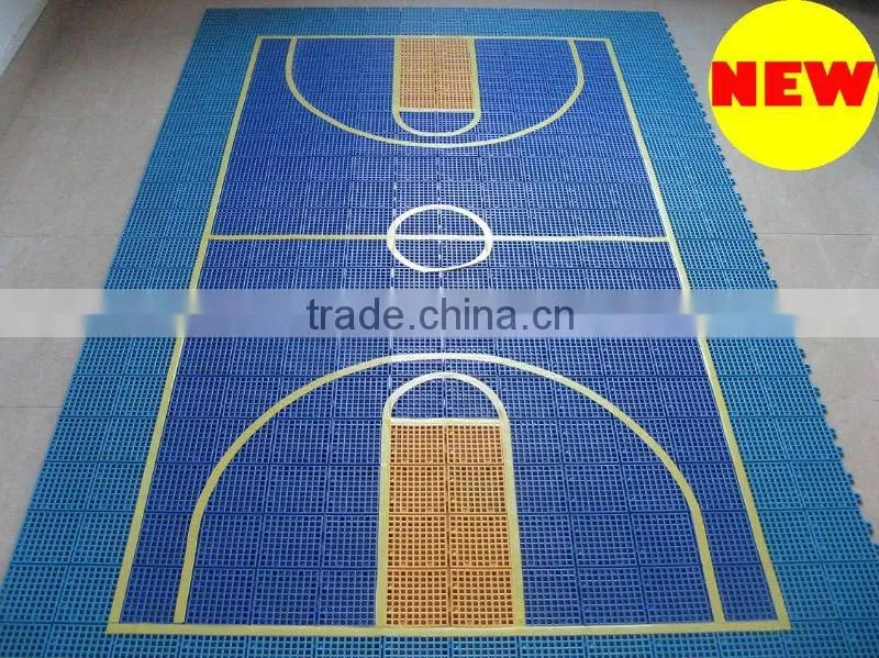 Recycled interlocking badminton court flooring with Reasonable price