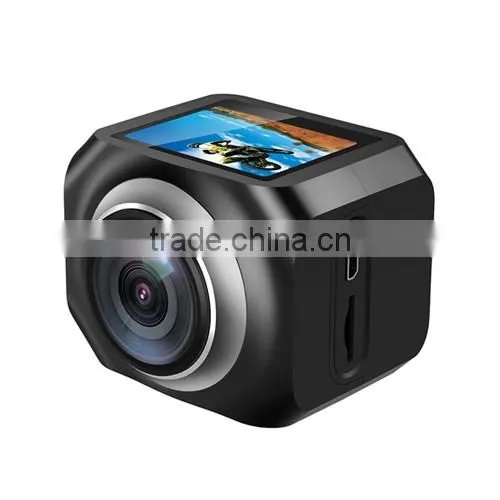 360-degree video camera 1440p FHD wifi 8 effects ,VR panoramic action camera 2.4G remote optinal