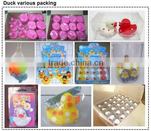 Mini pink floating bath toy duck for infant gift