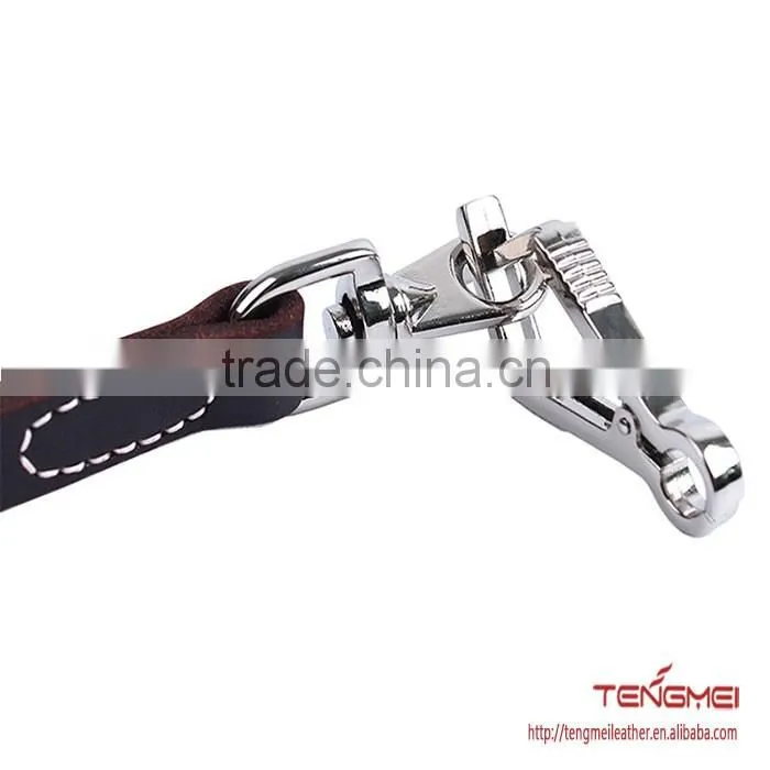 high quality first layer leather dog collars leashes