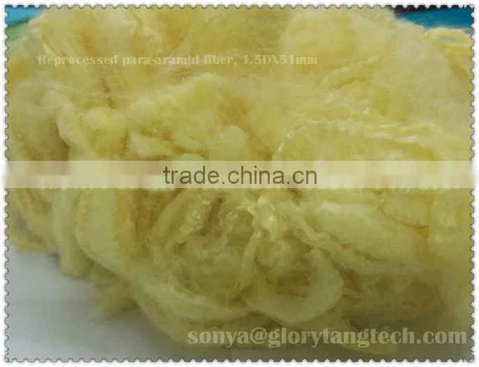 Reprocessed para-aramid fiber