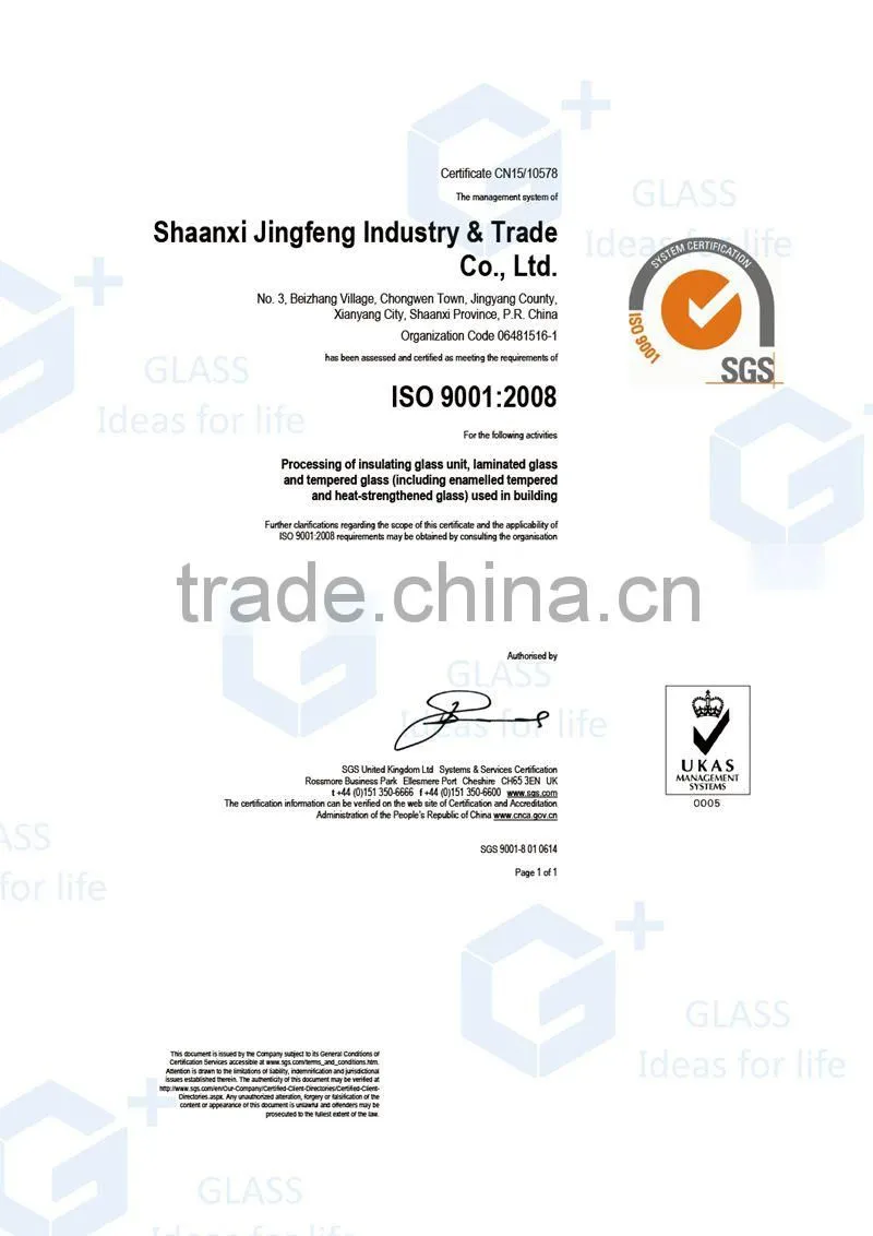 Decorative glass with LED light interlayer, ceramic digital print glass, laminated Glass, customized design