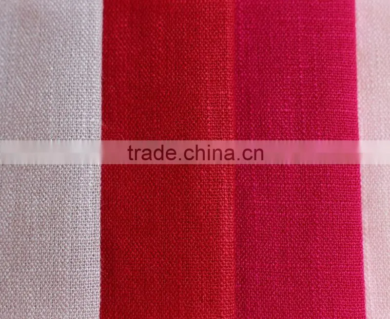 plain dyed solid color woven linenette blend nylon viscose fabric